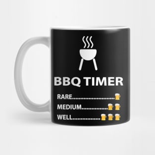 BBQ Timer Barbecue  Beer  Funny Summer Grilling Gift Mug